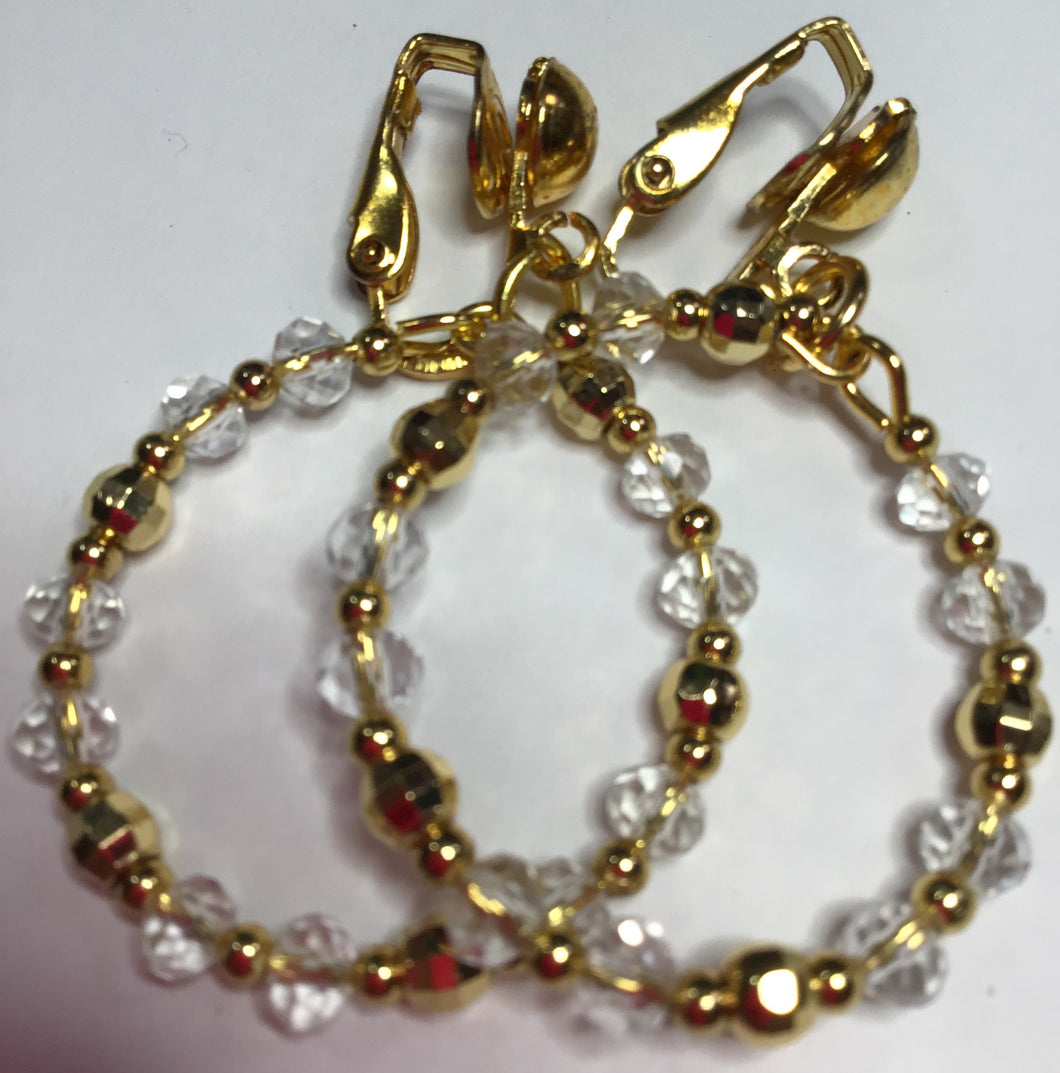 April Small Goldtone Clip-On